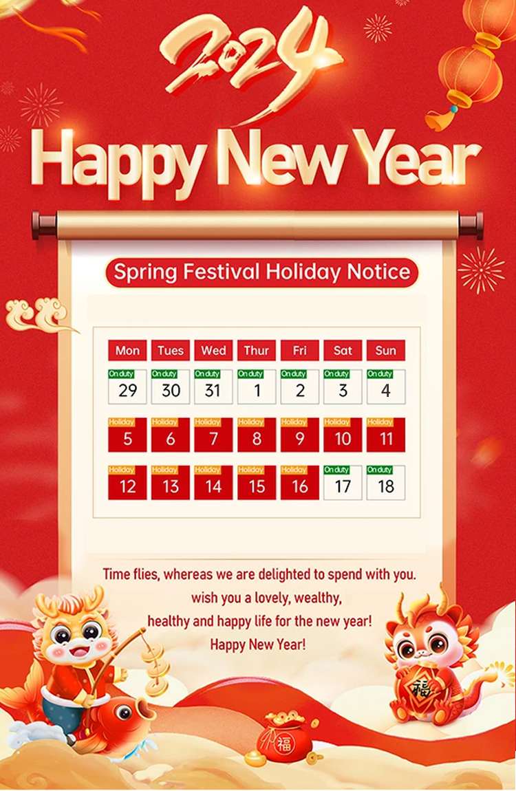 Faw-Trucks 2024 Spring Festival Holiday Notice