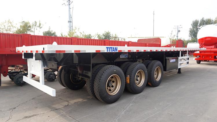 3 Axle 40 Foot Flatbed Semi Trailer for Sale