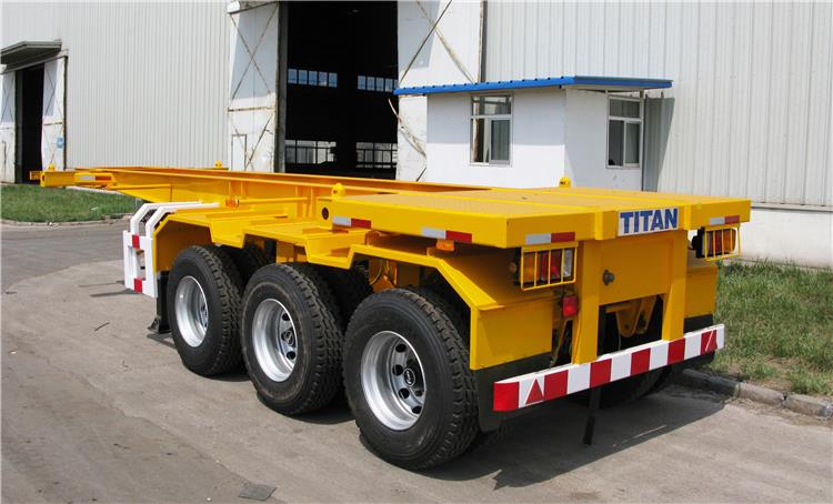 Tri Axle 20 FT Container Skeletal Trailer for Sale