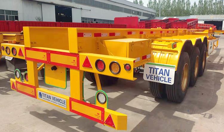 Tri Axle 40 FT Shipping Container Chassis Trailer for Sale