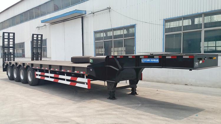 4 Axle Low Loader Trailer 100 Ton for Sale