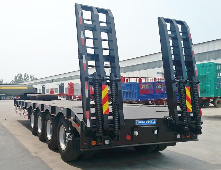 4 Axle Low Loader Trailer 100 Ton for Sale