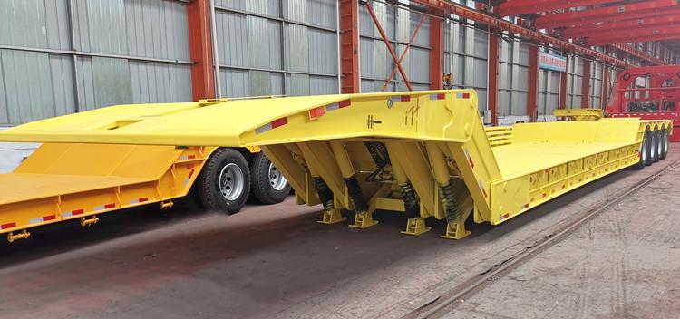 4 Axle 100 Ton Folding Gooseneck Trailer for Sale