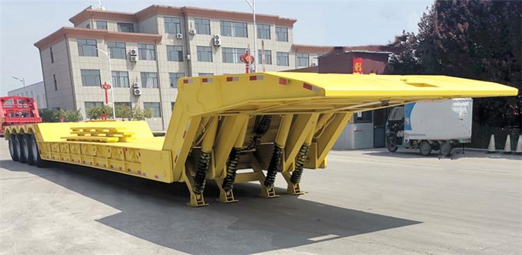 4 Axle 100 Ton Folding Gooseneck Trailer for Sale