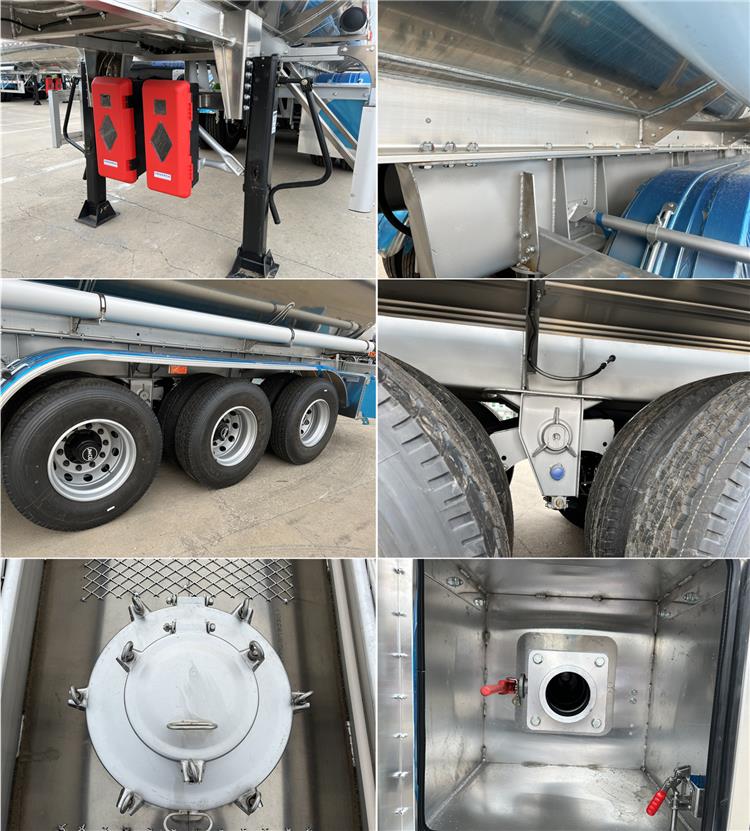 42000 Liters Aluminum Fuel Tanker Semi Trailer for Sale