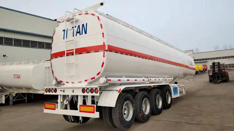 4 Axle 50000 Liters Plam Oil Tanker Trailer for Sale
