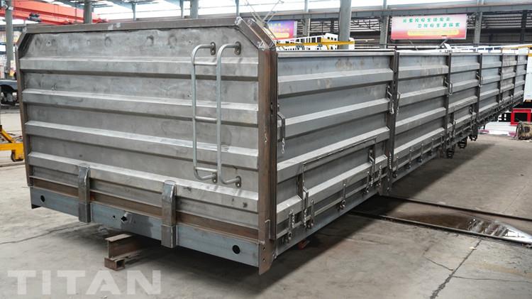 Tri Axle Grain Transport Cargo Semi Trailer for Sale