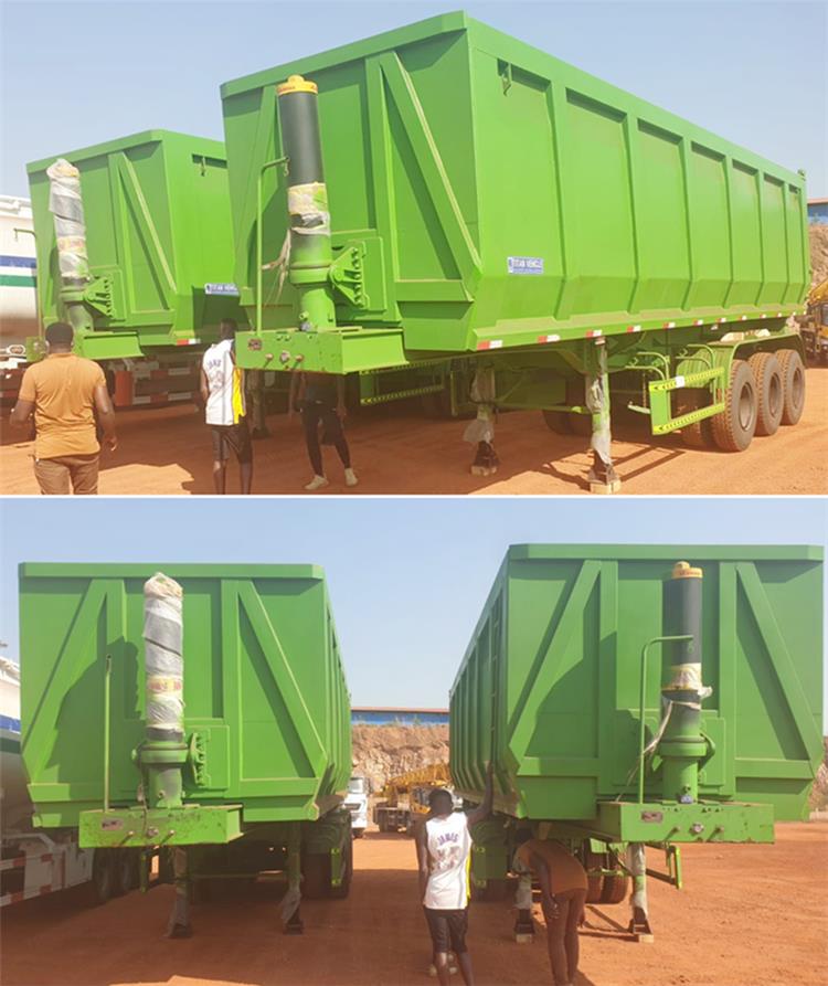 New 3 Axle 33cbm Hydraulic Tipper Trailer for Sale