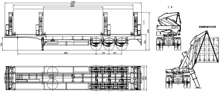 37 Ton 40Ft Container Sidelifter Trailer for Sale