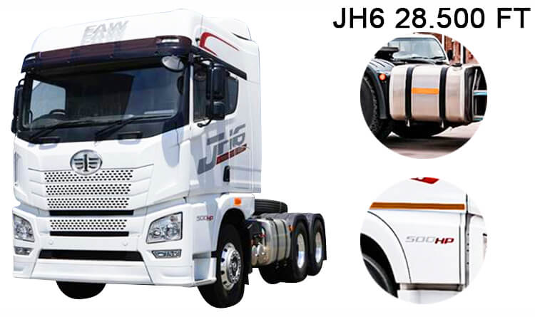 Faw Truck Jh6 28.500 Ft Tractor Truck for Sale in Tanzania