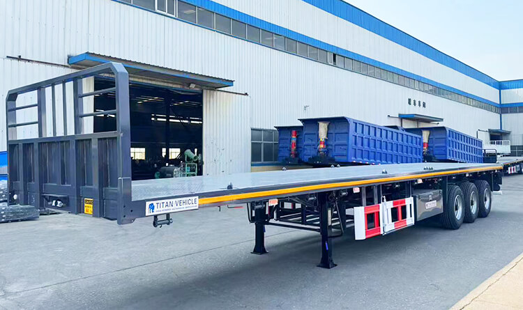 3 Axle 40 Ft Flatbed Truck Trailer for Sale in Nigeria