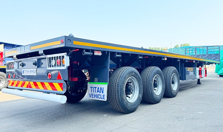 3 Axle 40 Ft Flatbed Truck Trailer for Sale in Nigeria