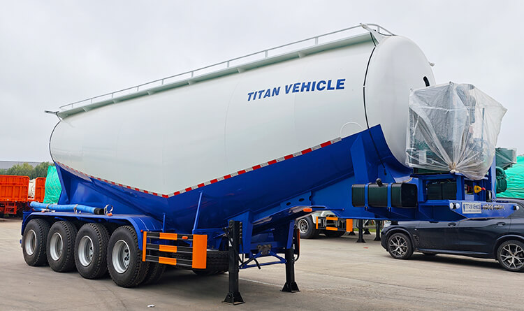 4 Axle Bulk Cement Tanker Trailer for Sale in Dominican