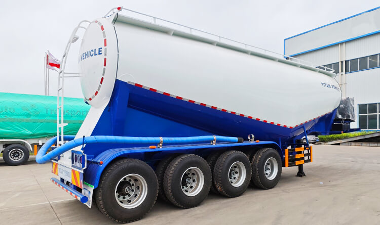 4 Axle Bulk Cement Tanker Trailer for Sale in Dominican