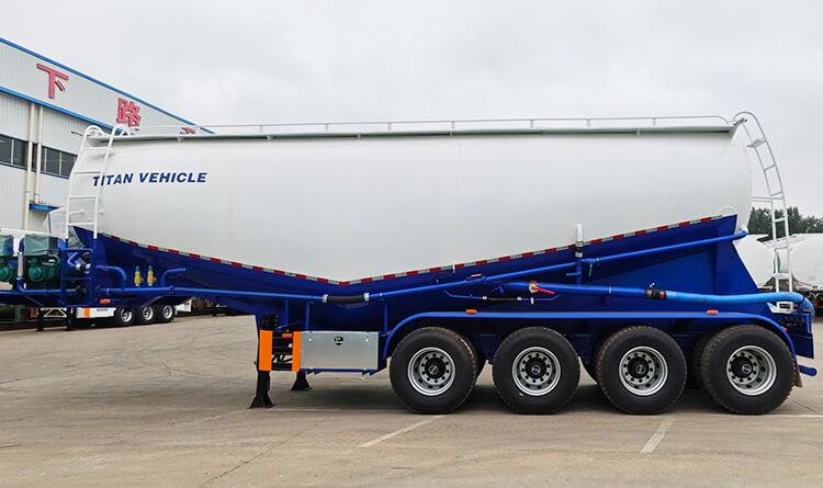 4 Axle Bulk Cement Tanker Trailer for Sale in Dominican