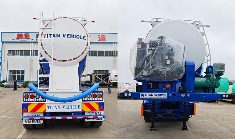 4 Axle Bulk Cement Tanker Trailer for Sale in Dominican