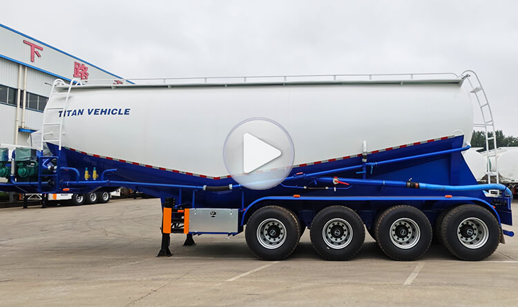 4 Axle Bulk Cement Tanker Trailer for Sale in Dominican