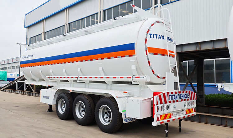 3 Axle 42000 Liters Fuel Tanker Trailer for Sale in Tanzania