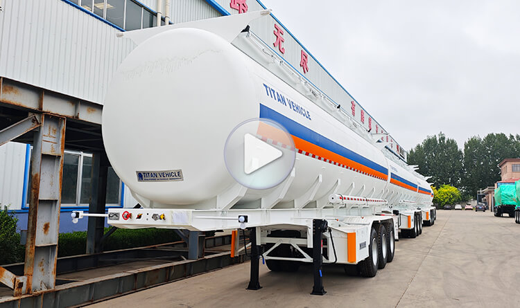 3 Axle 42000 Liters Fuel Tanker Trailer for Sale in Tanzania