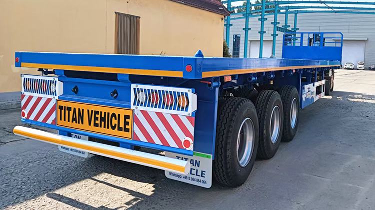 3 Axle 40 Ft Semi Flatbed Trailer for Sale in Tanzania