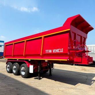 3 Axle End Dump Semi Trailer